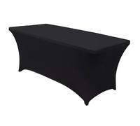 Green Blue Elastic Tablecloth Catering Table Cover, 180x75x75cm, Spandex (Black)