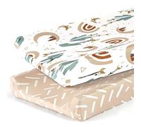 Stretch Ultra Soft Jersey Knit Changing Pad Cover Set 2 Pack，Cradle Sheet Change Table Sheets Fit 32"/34" x 16" Pads…