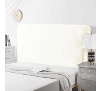 Stretch Universal Bed Head Cover/Bed Headboard Slipcover for Upholstered/Leather/Wood Headboards, All inclusive King Size Double Single Queen Head Board Covers Protector Decoration(120-140cm,White)