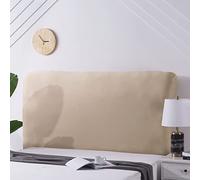 Stretch Universal Bed Head Cover/Bed Headboard Slipcover for Upholstered/Leather/Wood Headboards, All inclusive King Size Double Single Queen Head Board Covers Protector Decoration(120-140cm,Brown1)