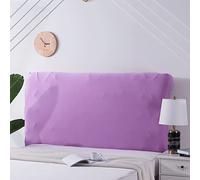Stretch Universal Bed Head Cover/Bed Headboard Slipcover for Upholstered/Leather/Wood Headboards, All inclusive King Size Double Single Queen Head Board Covers Protector Decoration(90-110cm,Purple1)