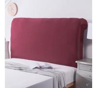 Stretch Universal Bed Head Cover/Bed Headboard Slipcover for Upholstered/Leather/Wood Headboards, All inclusive King Size Double Single Queen Head Board Covers Protector Decoration(120-140cm,Red1)