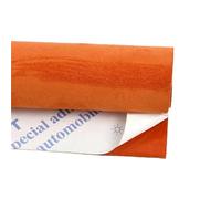 Stretch Van Lining Carpet, Headliner Fabric 20x30-100 * 143cm Synthetic Leather Self-adhesive Fabric Suede Adhesive Fabrics By Meter Car Interior Door Velvet Cloth DIY Trims(Orange,30x143cm)