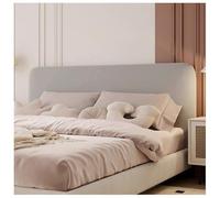 Stretch Velvet Bed Headboard Cover for Queen King Full Size Micro Fleece Headboard Slipcover Dustproof Protector Cover for Bedroom(Light gray,120x80cm/47x31.5in)
