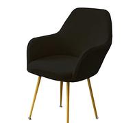 Stretch Velvet Chair Slipcover Set for Curved Dining Chairs - 1/2/4/6 Pack Armrest & Back Covers Easy to Install Protector for Kitchen Office Bar Stools Living Room