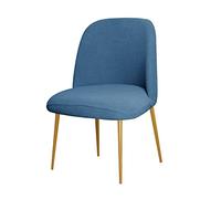 Stretch Velvet Dining Chair Cover Slipcover for Curved Back Mid Century Modern Accent Chairs Set of 2 Gray Perfect K and Living Room (Dust Blue a 1PCS)