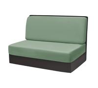 Stretch Velvet Sofa Cover NonSlip Solid Color Seat Cushion for RV Dining Table Fully Covered Durable Green Furniture Protector Stylish Home Decor.