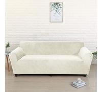 Stretch Velvet Sofa Cover Soft Non-Slip Couch Protector Washable Fur Cover for Dogs & Pets - Blue 1-Seater (90-140 cm)