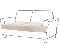 Stretch Velvet TCouch Cover Removable Slipcover for 2Seater Sofa Soft Elastic Armchair Protector Thick Velvet Fabric Ivo ColorLiving Room Essential