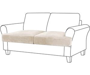 Stretch Velvet TCouch Cover Removable Slipcover for 2Seater Sofa Soft Elastic Armchair Protector Thick Velvet Fabric Ivo ColorLiving Room Essential