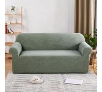 Stretch Water Repellent Sofa Covers for 1 2 3 4 Seater Couches and Sectionals Elastic Couch Slipcovers for Fabric or Leather Washable Full Wrap Furn(Size:2 Seater (145-185 cm),Color:Sage Green)