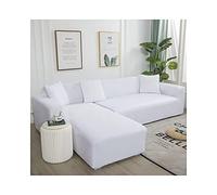 Stretchable 1-Seater Armchair Cover Washable Elastic Sofa Protector Solid White Polyester Slipcover Perfect for Home Décor and Furniture Protection