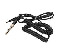 Stretchable Audio Cable Spring Headphone Cord Replacement Coiled Headset Cable for Audio-Technica ATH-M50X M40X headphone