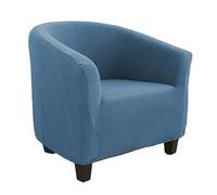 Stretchable Blue Armchair Cover for&Chairs -Protector Throw for Club Chairs - Stylish & Easy to Clean Furniture Slipcover
