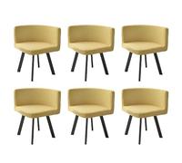 Stretchable Chair Covs Washable Triangle & Half-Round Design 6-Pack for Kitchen Living Room & Office Easy Fit Bei Fabric - Protect & Dete Your Chairs!
