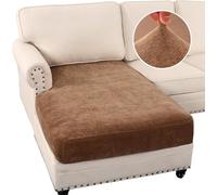 Stretchable Chenille Sofa Cush Covers Non Slip Corner Sofa Slipcovers Seat Covers for Couch Cael Color Perfect for Chaise Loun and Armchairs