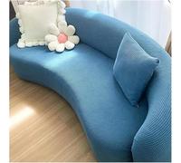 Stretchable Curved Sofa Slipcover - Modern Elastic 4-Seat Couch Protector, Durable & Machine Washable, Stylish Home Decor for Living Room - Upgrade Your Furniture (92118)