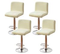 Stretchable Elastic Bar Stool Covers - Set of 4 Slipcovers for Swivel Chairs, Ideal for Dining Room Decor, Easy to Clean & Maintain, Stylish Protection for Your Furniture