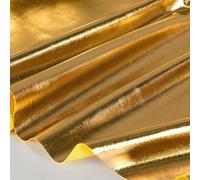 Stretchable Foil Fabric Gold and Silver Hot Stamped Material for Clothing Accessories (gold)