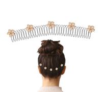 Stretchable Invisible Flower U Shape Hair Clips - Hair Finishing Fixer Comb, Hair Styling Tool & Accessories, Cute Hair Holder