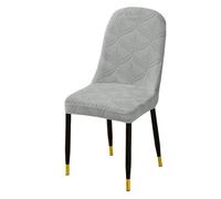 Stretchable Light Gray Dining Chair Covers Set of 1/2/4/6 - Universal Slipcovers for Reurant, Kitchen, Living Room & Bedroom Protect - Four Seasons Use