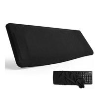 Stretchable Mechanical Keyboard Protector Black Silk(46x16x4cm) | Dust and crumb barrier, soft milk for silk touch, keeps keys clean, fits standard boards