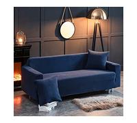 Stretchable Sofa Cover 4 Seater Solid Color Gray Couch Slipcover Durable Polyester Furniture Protector for Sofa and Armchair Easy to Clean and Install