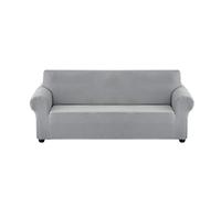 Stretchable Solid Color Sofa Cover, Elastic Pet Protection for Couch (Silver, 2 Pieces) -, Waterproof, Universal Fit for Dogs and Cats, Easy to Clean