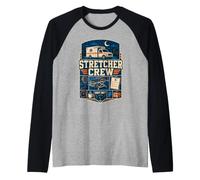 Stretcher Crew Emergency Medical Professional Raglan Baseball Tee