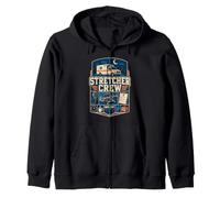 Stretcher Crew Emergency Medical Professional Zip Hoodie