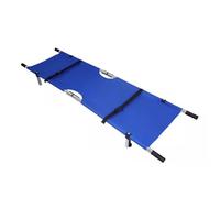 Stretcher,Foldable Aluminum Stretcher with Wheels & Non-Slip Handle - Portable Multi-Functional Patient Transfer for Ambulance & Stadium Use (Blue)