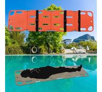 Stretcher,Foldable Water Floating Stretcher Spine Board - Portable Life-Saving Board for Water Parks & Swimming Pools, Durable Plastic - Essential Aquatic Rescue Equipment