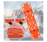 Stretcher,Orange Water Floating Stretcher, Lightweight Four-Fold Rescue Spine Board with Seat Belt, Ideal for Pool Emergencies, Supports Up to 350lbs, Portable & Durable救援用水浮动担架