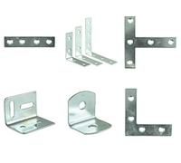 Stretcher Plates - Angled Brackets - Corner Braces - Corner Plates - Tee plates (50, CORNER BRACE - 25x25x16mm)
