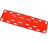 Stretcher,Portable Emergency Scoop Stretcher - Lightweight Spine Immobilization Board for First Responders, Durable Plastic Life Rescue Equipment, Red First Aid Gear
