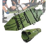 Stretcher,Portable EVA Roll-Up Rescue Stretcher with Multiple Handles & Straps - Medical Emergency Folding Stretcher for Ambulance, Fire Rescue, First Aid & Outdoor Use