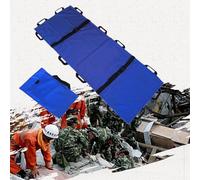 Stretcher,Portable Folding Soft Stretcher with 12 Handles, Oxford Cloth Patient Transfer Rescue Aid for Medical Emergencies in Mountains - Lightweight & Durable (Blue)