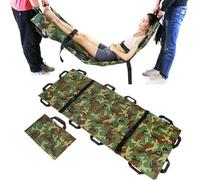 Stretcher,Portable Folding Stretcher - Waterproof Medical Emergency Stretcher with 12 Handles for Soft Patient Transfer & First Aid Care (Green) - Lightweight & Durable Design