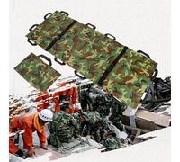 Stretcher,Portable Soft Stretcher with 12 Handles, Folding Oxford Cloth Patient Transfer Stretcher for Medical Emergencies, Ideal for Mountain Rescue - Green