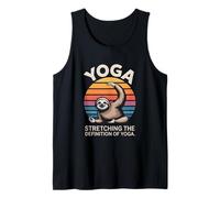 Stretching The Definition of Yoga Sloth Tank Top