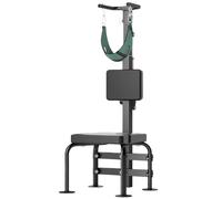Stretching Training Equipment, Neck Traction Stretching Chair, with Inversion Training, Adjustable Neck Stretching Equipment, PU Seat, Remote Control, Steel Frame, for Home and Rehab