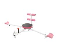 Stretching Training Machine 0-180° 150kg 5 Adjustable Lengths Leg Stretcher Split Equipment with 2 Wheels, Multi-functional Use Foldedable Leg Stretcher for Muscle Relaxation, Exercise (Pink White)