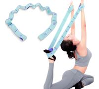 Stretching Yoga Strap - Elastic Stretching 90 cm, 11 Loops, Stretchy - Comfortable, Durable and Flexible to Improve Flexibility and Prevent Injury