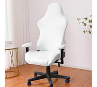 Stretchy Armchair Cover Protect Your Gaming Chair from Dust and Dirt with Ease (White)
