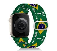 Stretchy Band Compatible with Apple Watch Band 38mm 40mm 41mm 42mm 44mm 45mm 46mm 49mm for Men,World Cup flag 2026 Nylon Adjustable Straps for iWatch Series 11 10 9 8 7 6 SE 5 4 3 2 1 Ultra Ultra 2/3