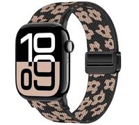 Stretchy Band Compatible with Apple Watch Bands 40mm 41mm 42mm 38mm 44mm 45mm 46mm 49mm Women Men,Magnetic Clasp Nylon Elastic Sport Strap for iWatch Series 11 10 9 8 7 6 5 4 3 SE SE2 SE3 Ultra (BRYUN
