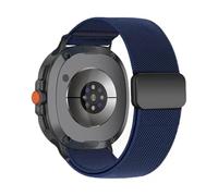 Stretchy Band for Samsung Galaxy Watch 8 Band 40mm 44mm/Galaxy Watch 8 Classic 46mm Bands, Magnetic Soft Elastic Nylon Sport Strap for Samsung Watch 8/8 Classic Bands Men Women (Dark Blue)