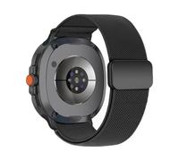 Stretchy Band for Samsung Galaxy Watch 8 Band 40mm 44mm/Galaxy Watch 8 Classic 46mm Bands, Magnetic Soft Elastic Nylon Sport Strap for Samsung Watch 8/8 Classic Bands Men Women (Black)