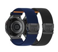 Stretchy Bands for Samsung Galaxy Watch 7 6 5 4 FE Band 40mm 44mm/Watch 6 4 Classic Bands 47mm 43mm 46mm 42mm/5 Pro/Active 2 Men Women,20mm Elastic Fabric Nylon Sport Strap for Garmin Vivoactive 5