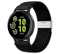 Stretchy Braided Bands Compatible with Garmin Vivoactive 6/Vivoactive 5/3/3 Music/Forerunner 570 42 mm/55/165/245/645 Music/Venu Sq/Venu 2 Plus, 20 mm Breathable Elastic Nylon Sport Strap